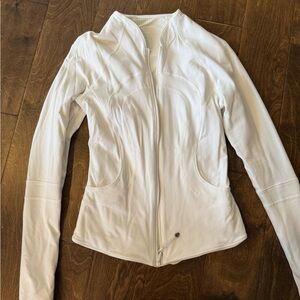 Lululemon reversible white zip up